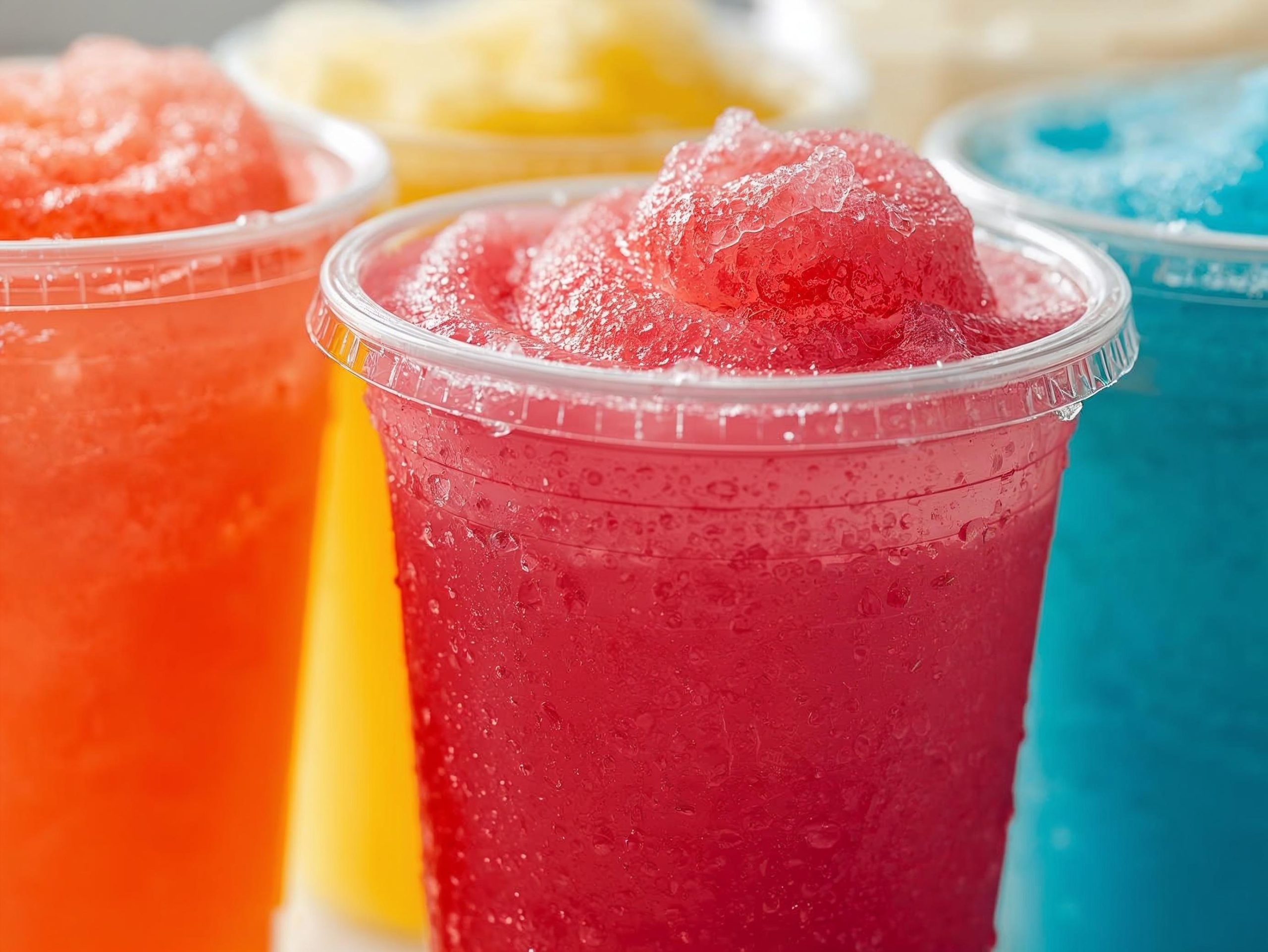 Zoete en klassieke slush in plastic beker - GranitaSlush